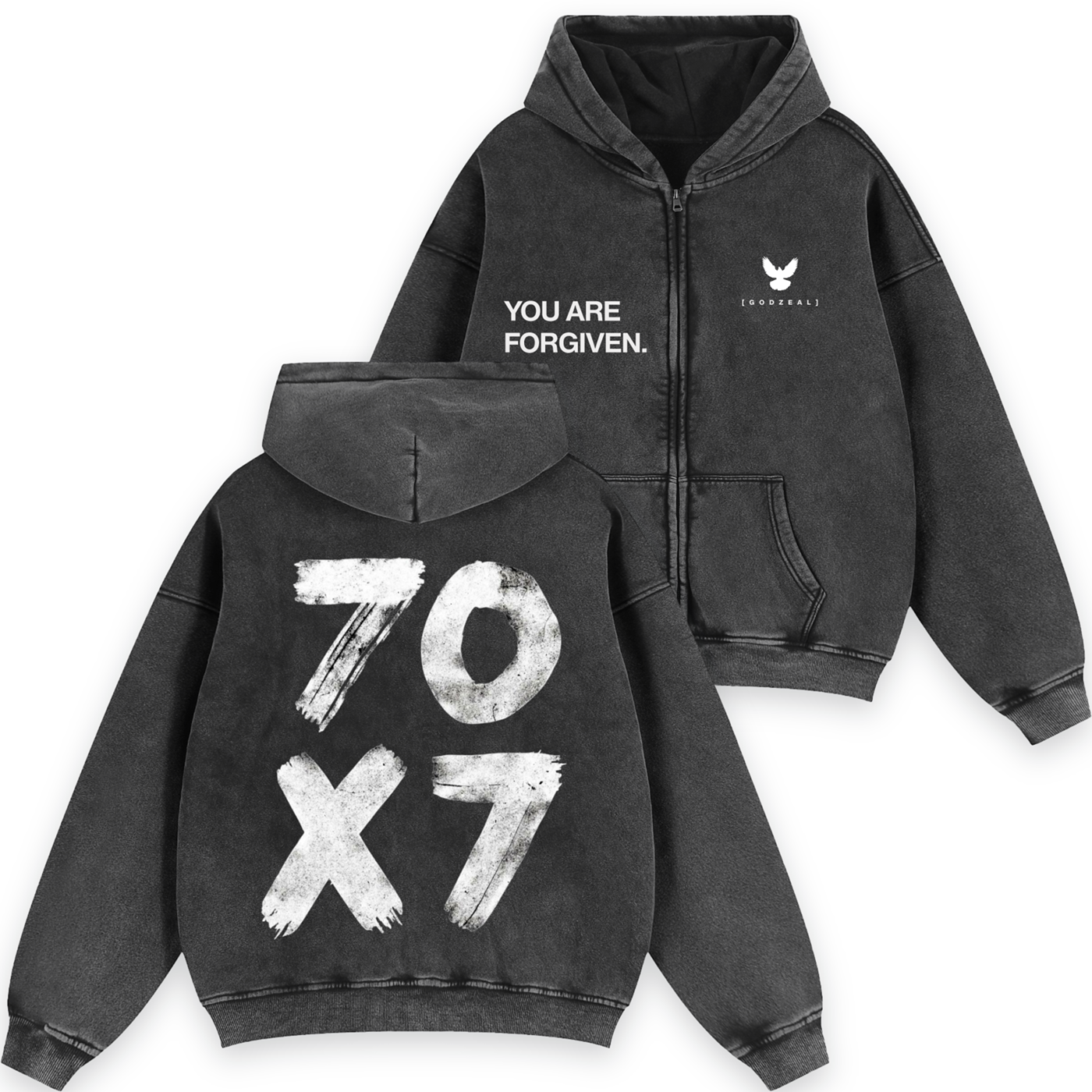 70x7 Forgiven Zip Hoodie